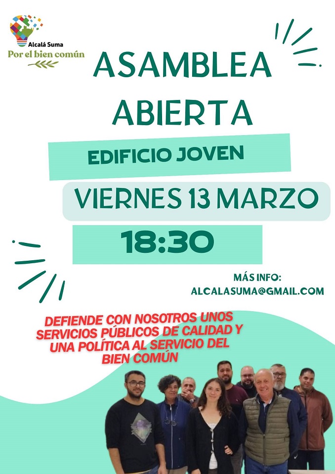 Asamblea de la pataforma Alcalá suma 