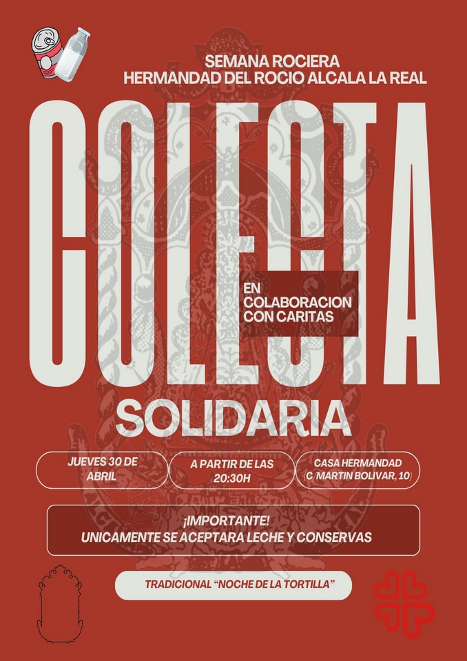 Colecta Solidaria de la Hermandad del Rocío y Cáritas