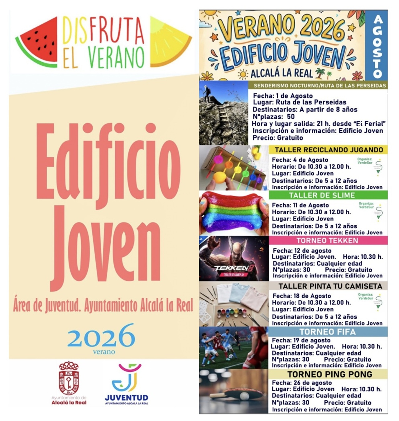 Verano 2026 en el Edificio Joven
