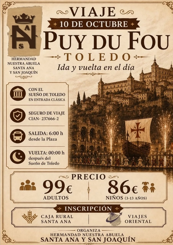 Viaje a Puy Du Fou (Toledo)