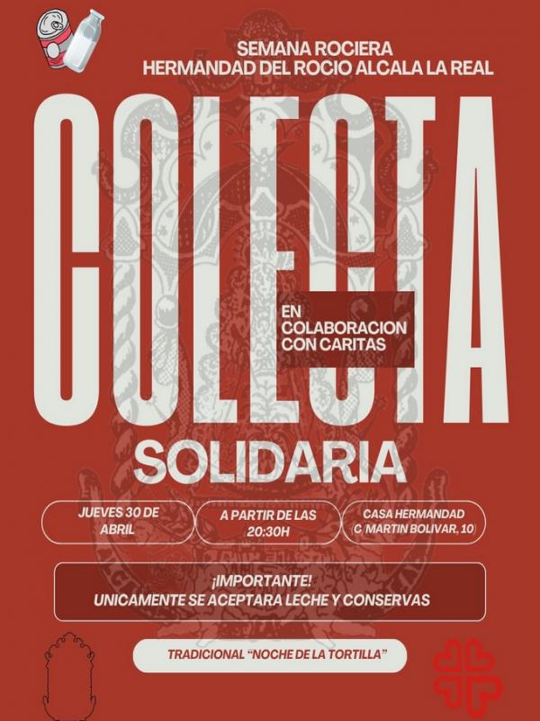 Colecta Solidaria de la Hermandad del Rocío y Cáritas