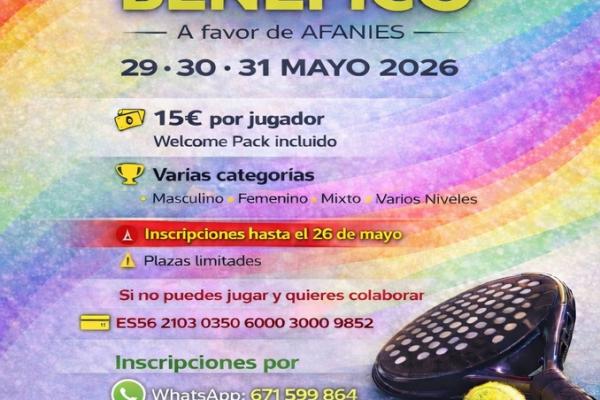 IV Torneo de Padel Benéfico a favor de AFANIES