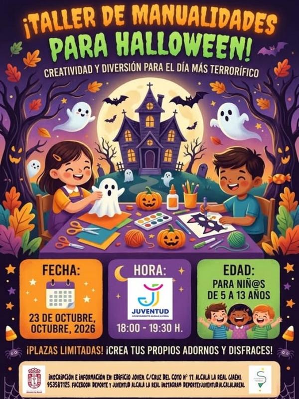 Taller de manualidades para Halloween 